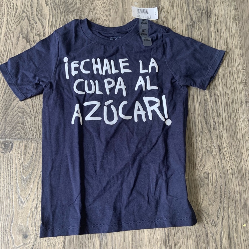 “blame the sugar” shirt